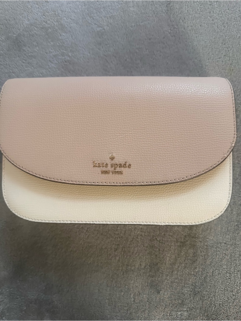 kate spade Two-Tone Pink and Cream Leather Crossbody